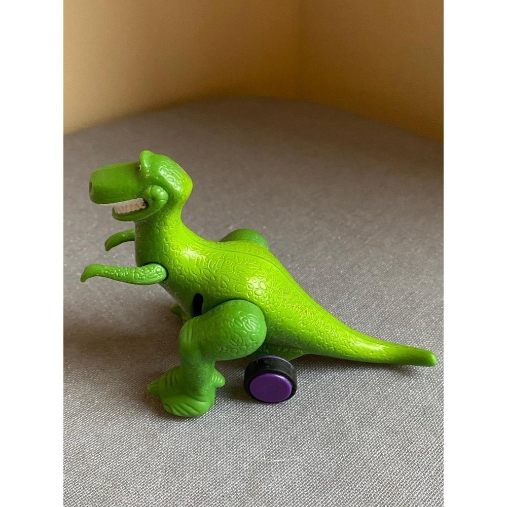 Disney Pixar Burger King Toy Story Rex Dinosaur Figure Wheels 1995 Vintage sku30